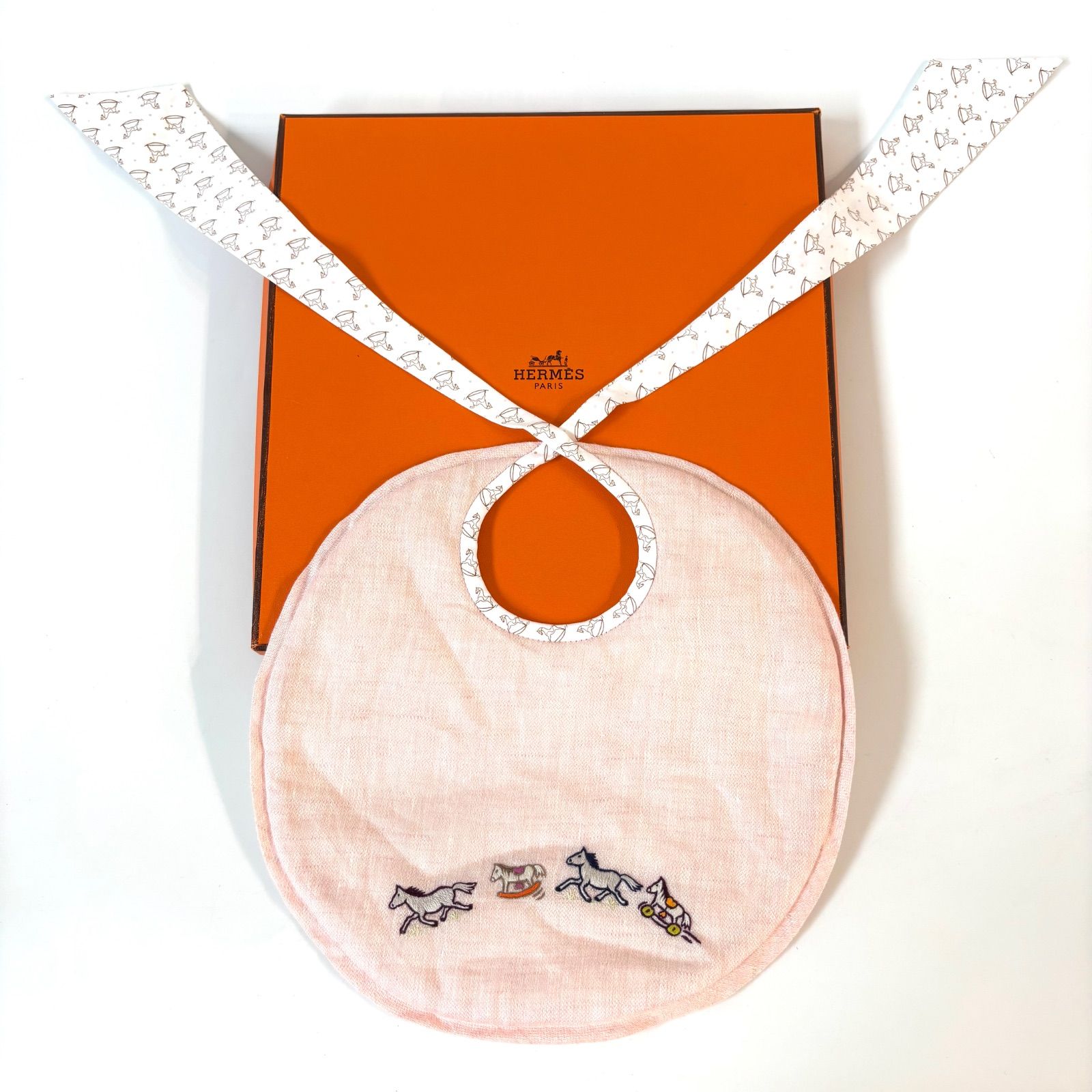 HERMES スタイ （エルメス HERMES ローズリラ ベビーシューズ