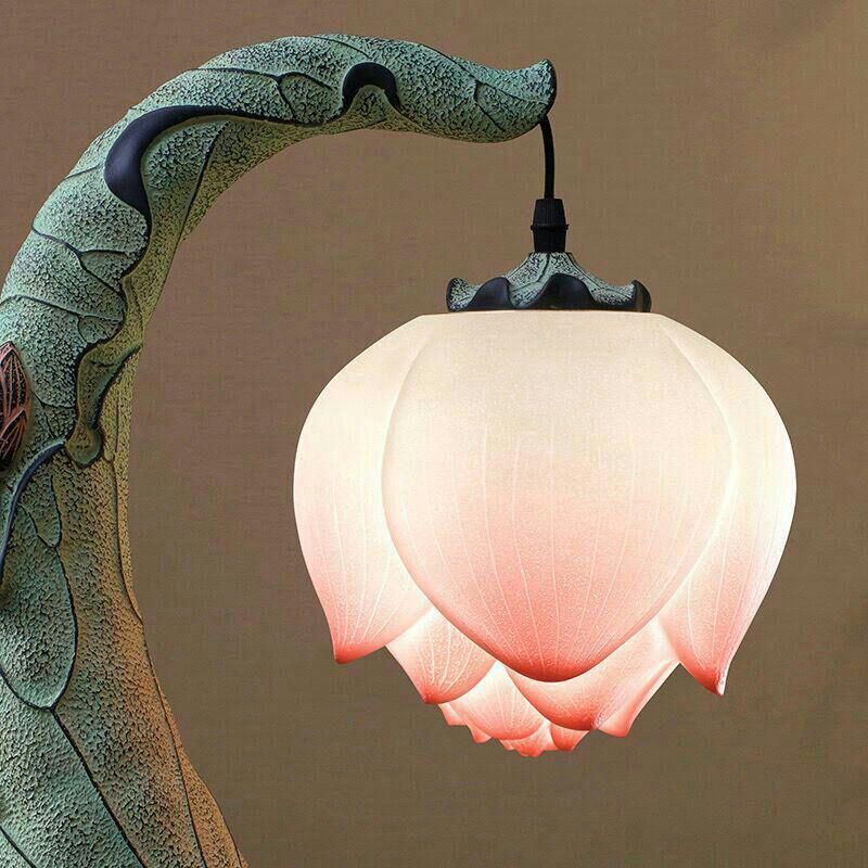 中華風電気スタンド リビングルーム寝室ベッドサイドランプ ロータス光/*/ 中華風電気スタンド リビングルーム寝室ベッドサイドランプ ロータス光