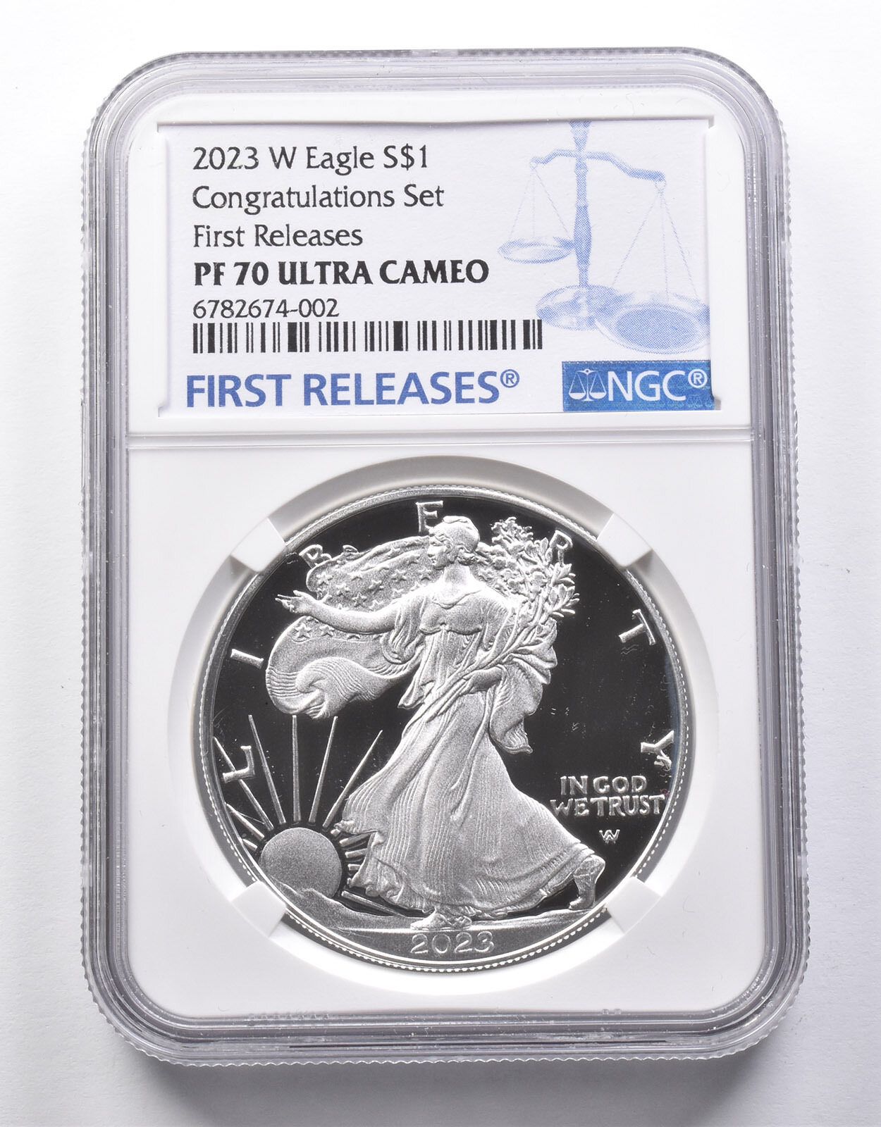 PF70 UCAM 2025W アメリカンシルバーイーグル コングラチュレーションセット FR NGC