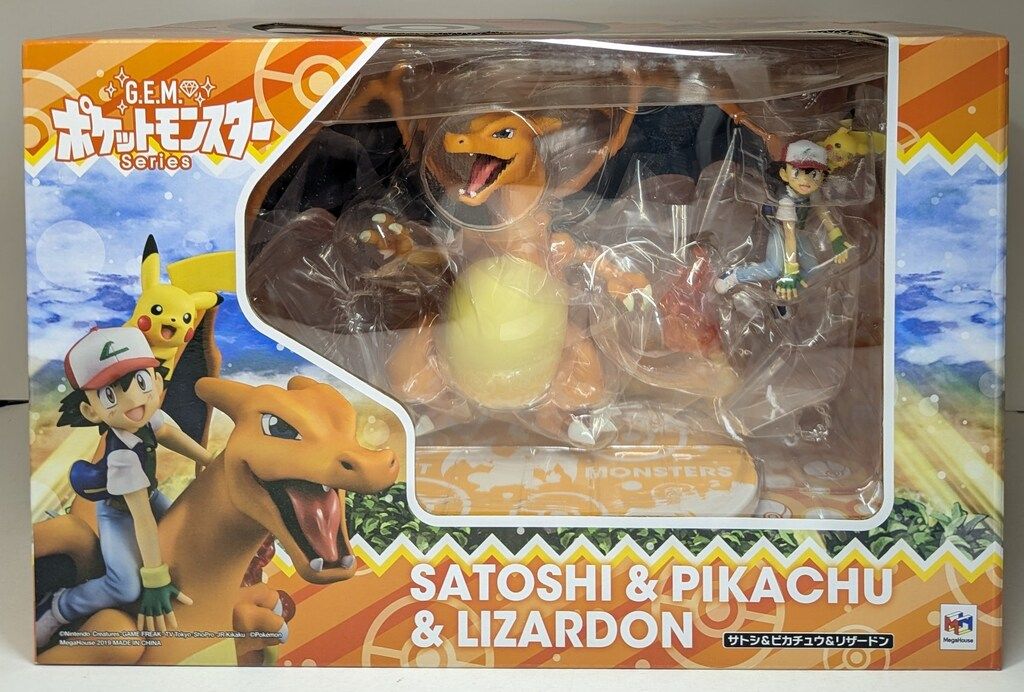 メガハウス G.E.M. ポケットモンスター サトシ&ピカチュウ&リザードン