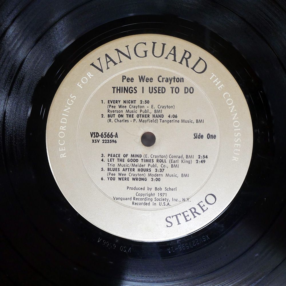 米 US盤 PEE WEE CRAYTON/THINGS I USED TO DO/VANGUARD VSD6566