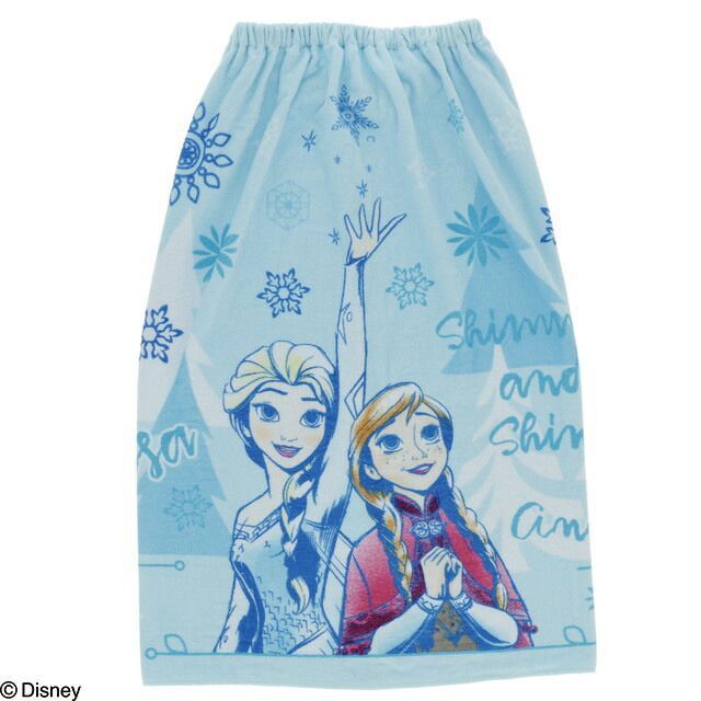 [80cm丈巻きタオル] 丸眞 80cm丈 ディズニー ディズニー アナと雪の女王 フレッシュフリーズ 80丈マキタオル 制菌加工 紫外線遮蔽加工