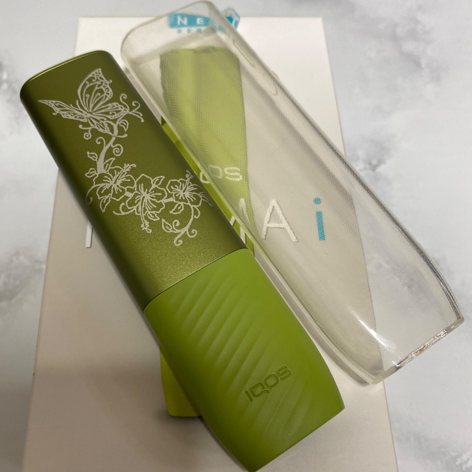 １アイコス　イルマイ　ワン レーザ加工　iqos iluma i one 蝶 IQOS - iQOS ILUMAONE アイコス イルマワン レーザー加工 アゲハ