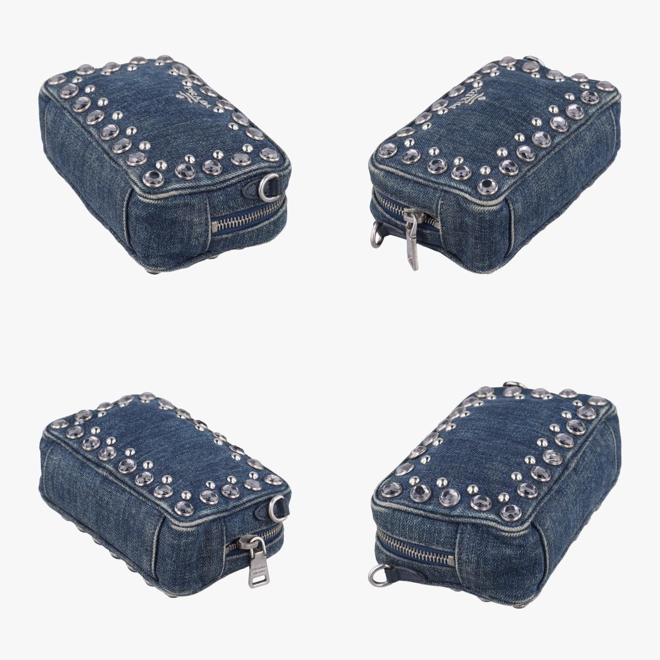 PRADAデニムポーチ 楽天市場】【未使用品】PRADA プラダ ポーチ DENIM デニム 化粧ポーチ