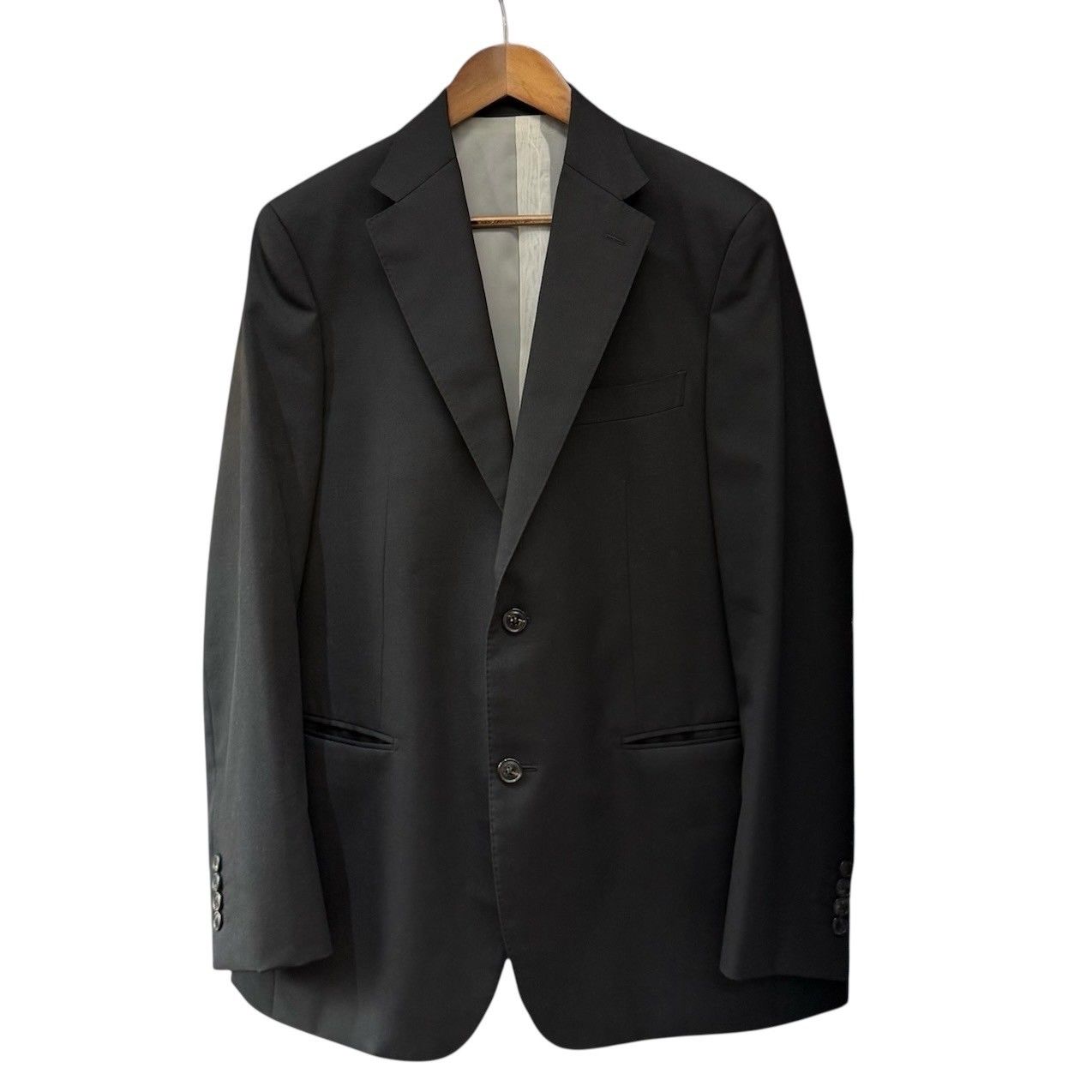 REVERBERATE リバーバレイト SUIT JACKET ウール2Bテーラードジャケット 38 ブラック 14867