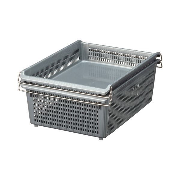 まとめ 伊藤忠リーテイルリンクスタックトレーメタルハンドル付 浅型小 ホワイト STA 4 S N