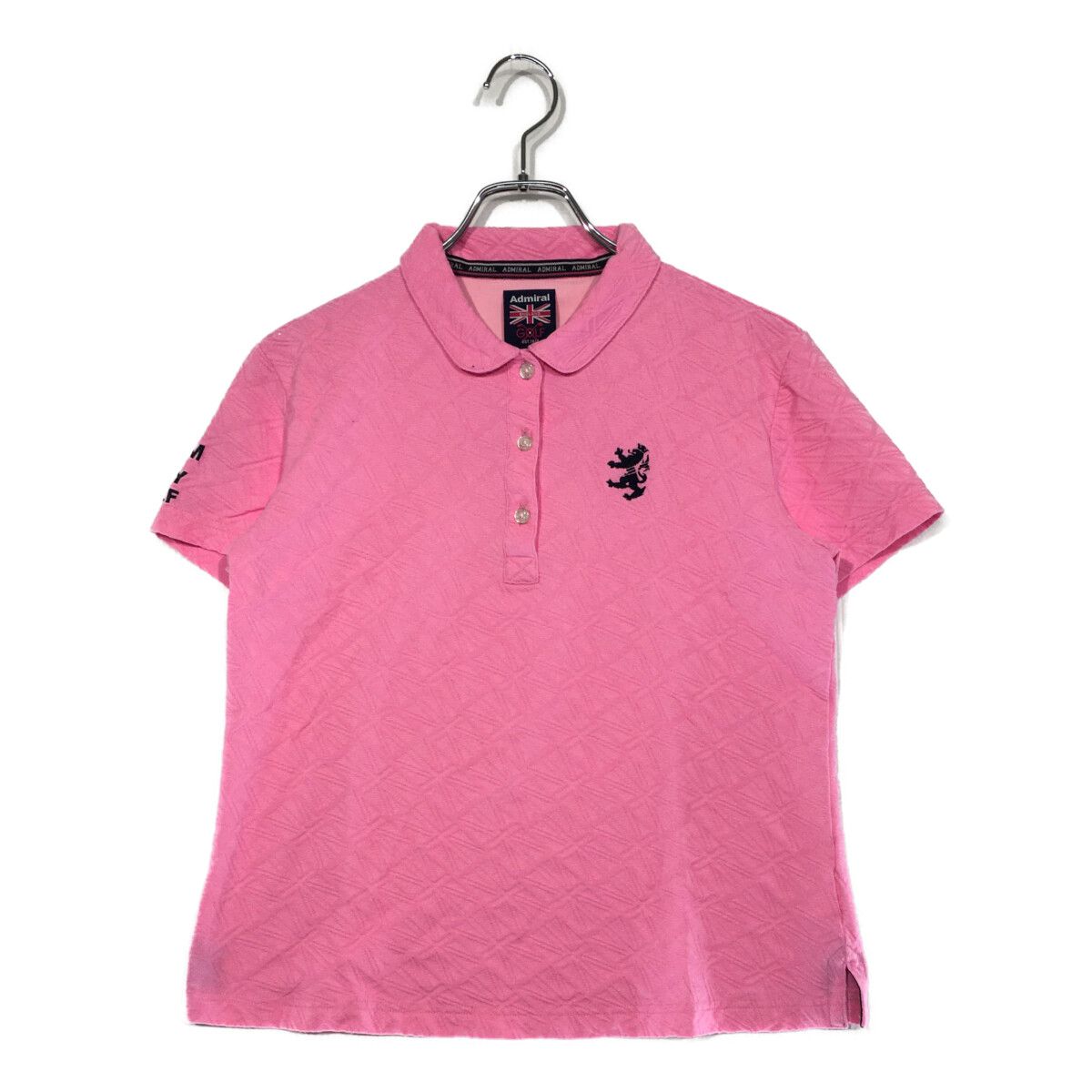 Admiral - coco 中古 アドミラルゴルフ Admiral Golf メンズ 半袖ポロシャツ L 黄色 ストライプ 総柄 Admiral - coco 中古 アドミラルゴルフ Admiral Golf メンズ