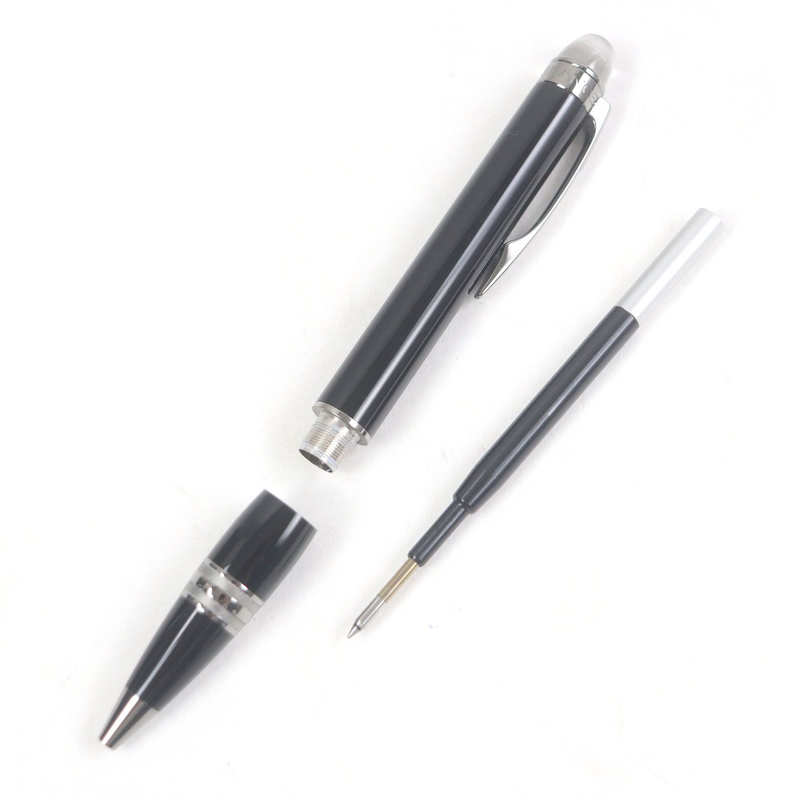【極美品】モンブラン スターウォーカー ミッドナイトブラックボールペン 中古)MONTBLANC モンブラン ボールペン スターウォーカー