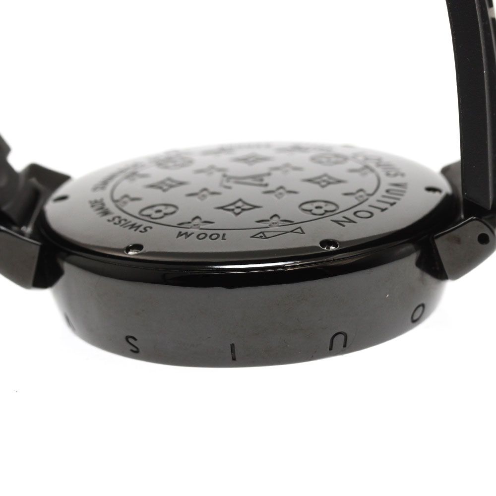 Louis Vuitton GMT ブラック　クォーツ ルイ・ヴィトン LOUIS VUITTON Q113K タンブールインブラック
