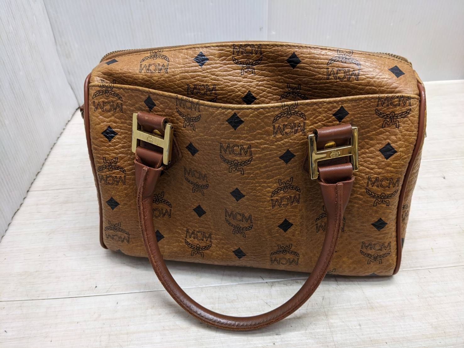 S97247 MCM エムシーエム ミニボストンバッグ - メルカリ