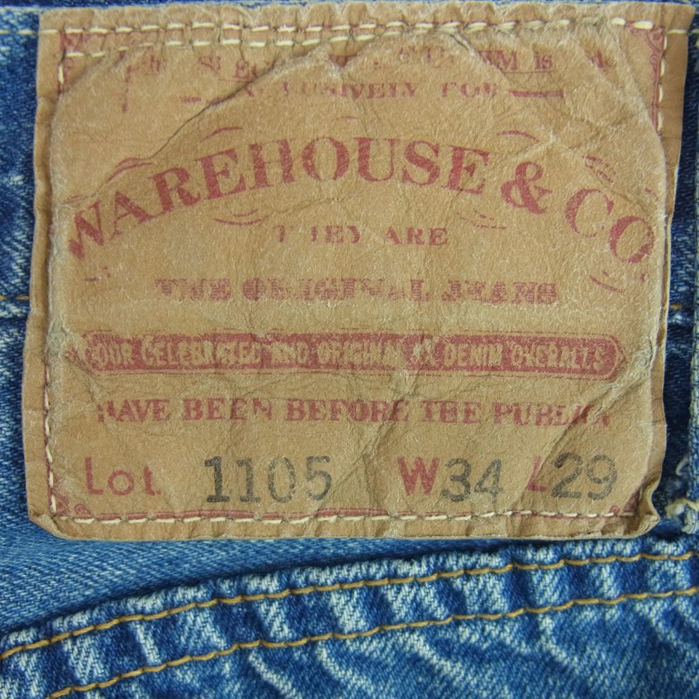 WAREHOUSE×BEAMS 別注1105 2ND-HAND W34/L29