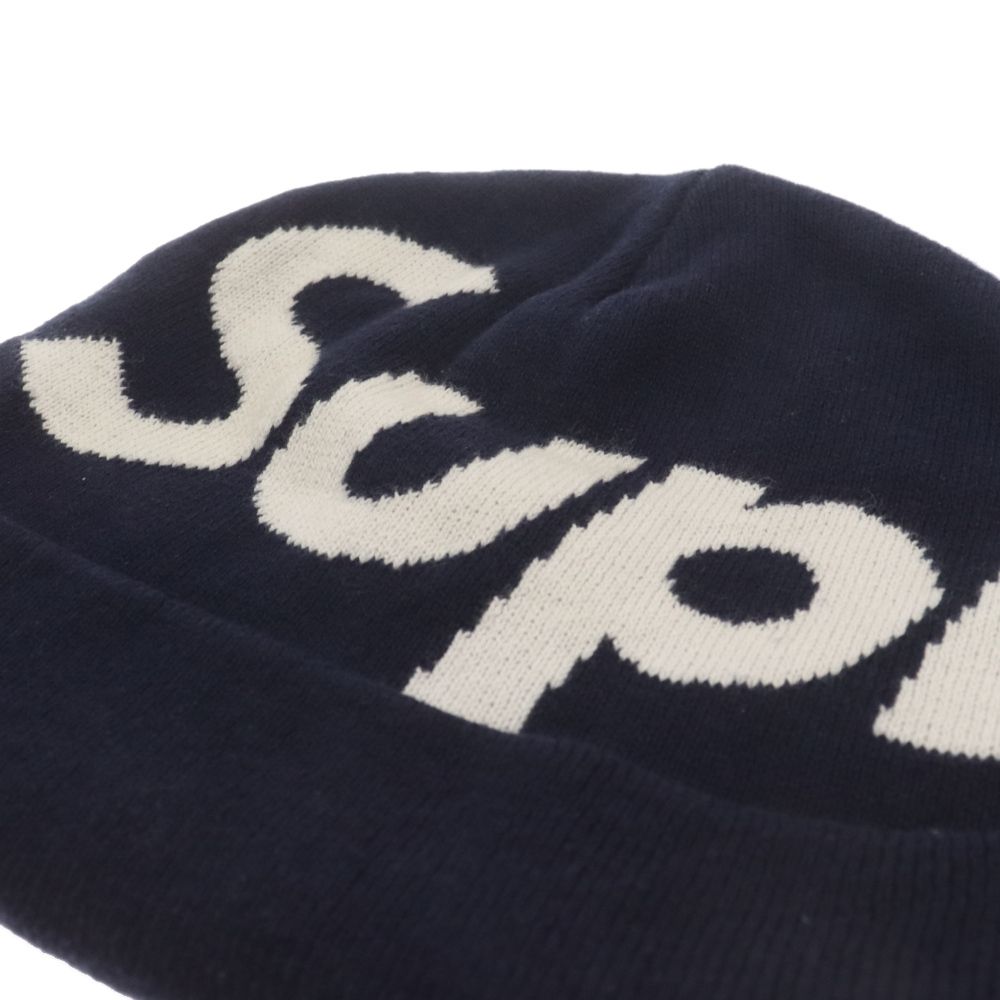 SUPREME (シュプリーム) 20AW Big Logo Beanie Navy ビッグロゴ
