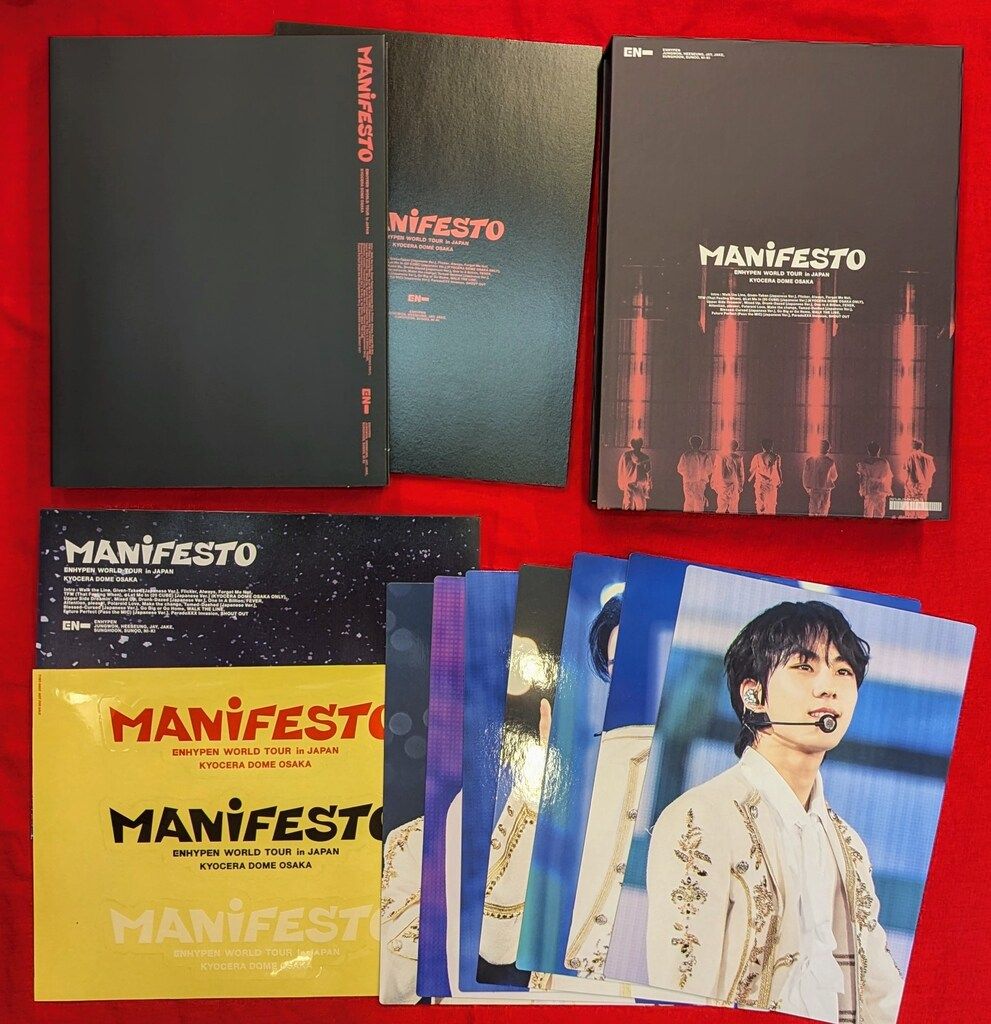 【ENHYPEN】'MANIFESTO 京セラドーム DVD 初回限定盤 ENHYPEN MANIFESTO'in JAPAN 初回限定版 DVD ENHYPEN MANIFEST 京セラ