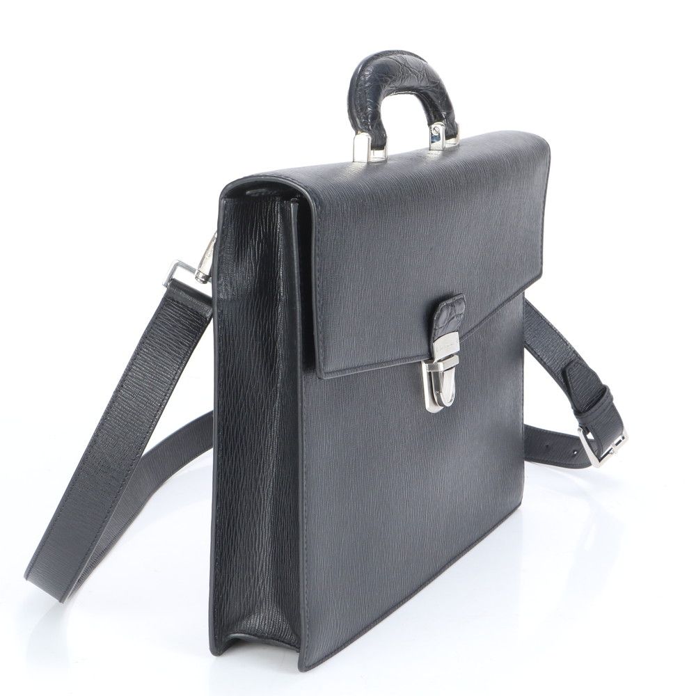 極美品 サルヴァトーレフェラガモ レザー 2WAY ビジネス バッグ 斜め