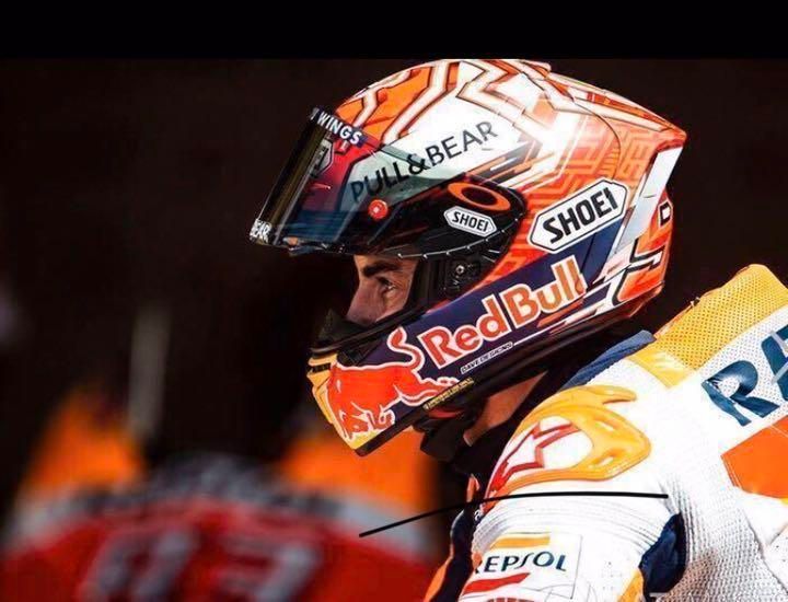 海外限定品】MARCMARQUEZ マルケス ヘルメットシールドステッカー 