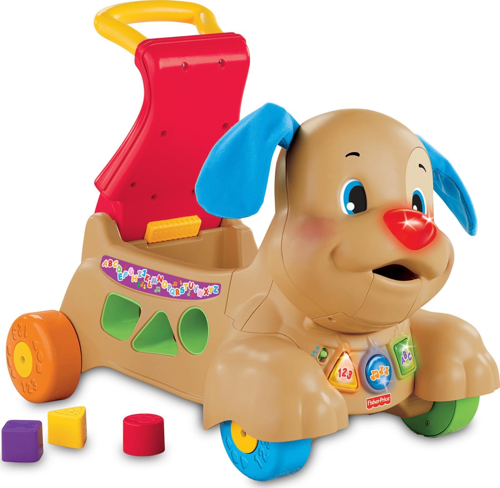 赤字超特価，送料無料 フィッシャープライス(fisher price) おして! のって! わんわん・ウォーカー 【9カ月~】【知育・英語・外国語】BMG86 知育玩具