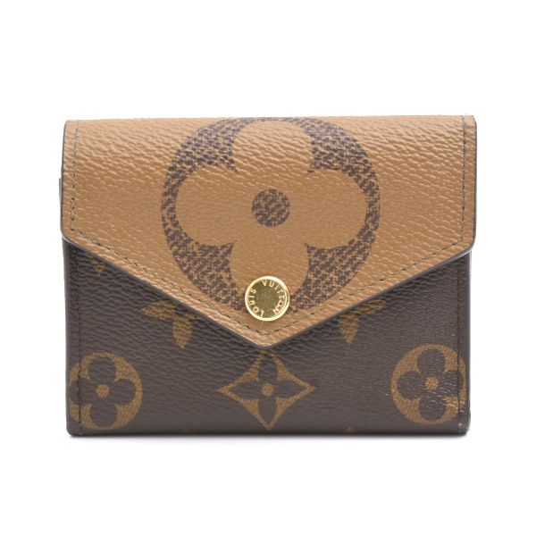 ルイヴィトン 財布 レディース ポルトフォイユ ゾエ モノグラムリバース 三つ折り コンパクトウォレット Louis Vuitton M80725