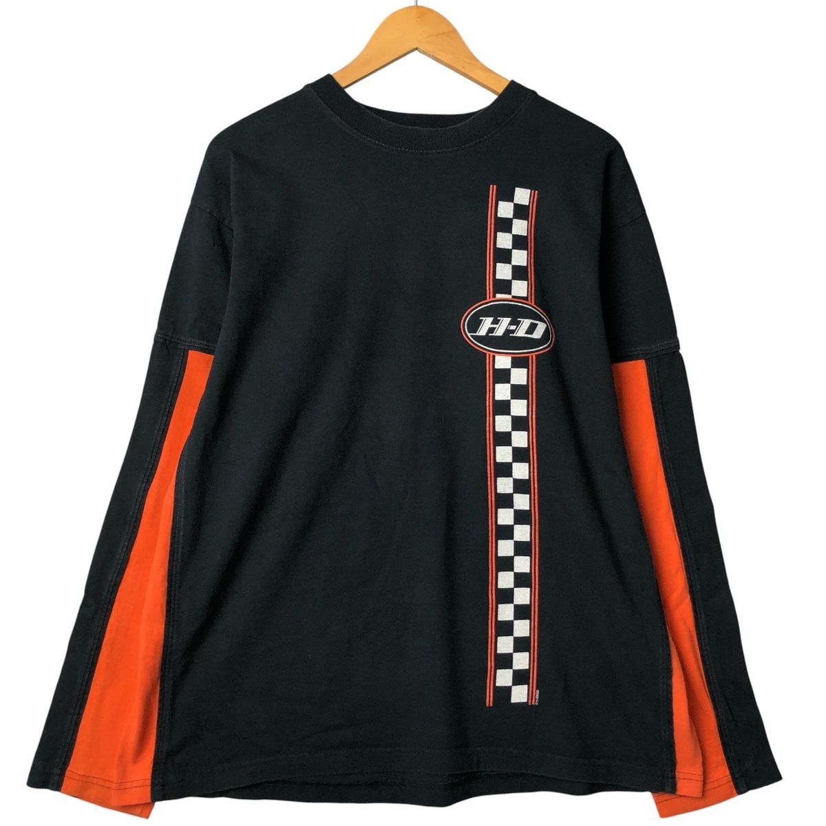 古着 00年代 ハーレーダビッドソン Harley-Davidson モーターサイクル ロングTシャツ ロンT メンズXL相当|eaa586526