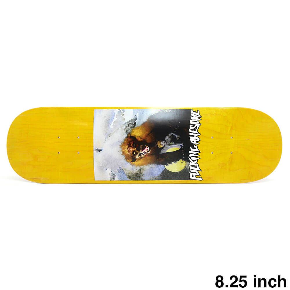 FUCKING AWESOME DECK ファッキンオーサム デッキ CURREN CAPLES PROTECTOR 2025 YELLOW STAIN 8.25 スケートボード スケボー
