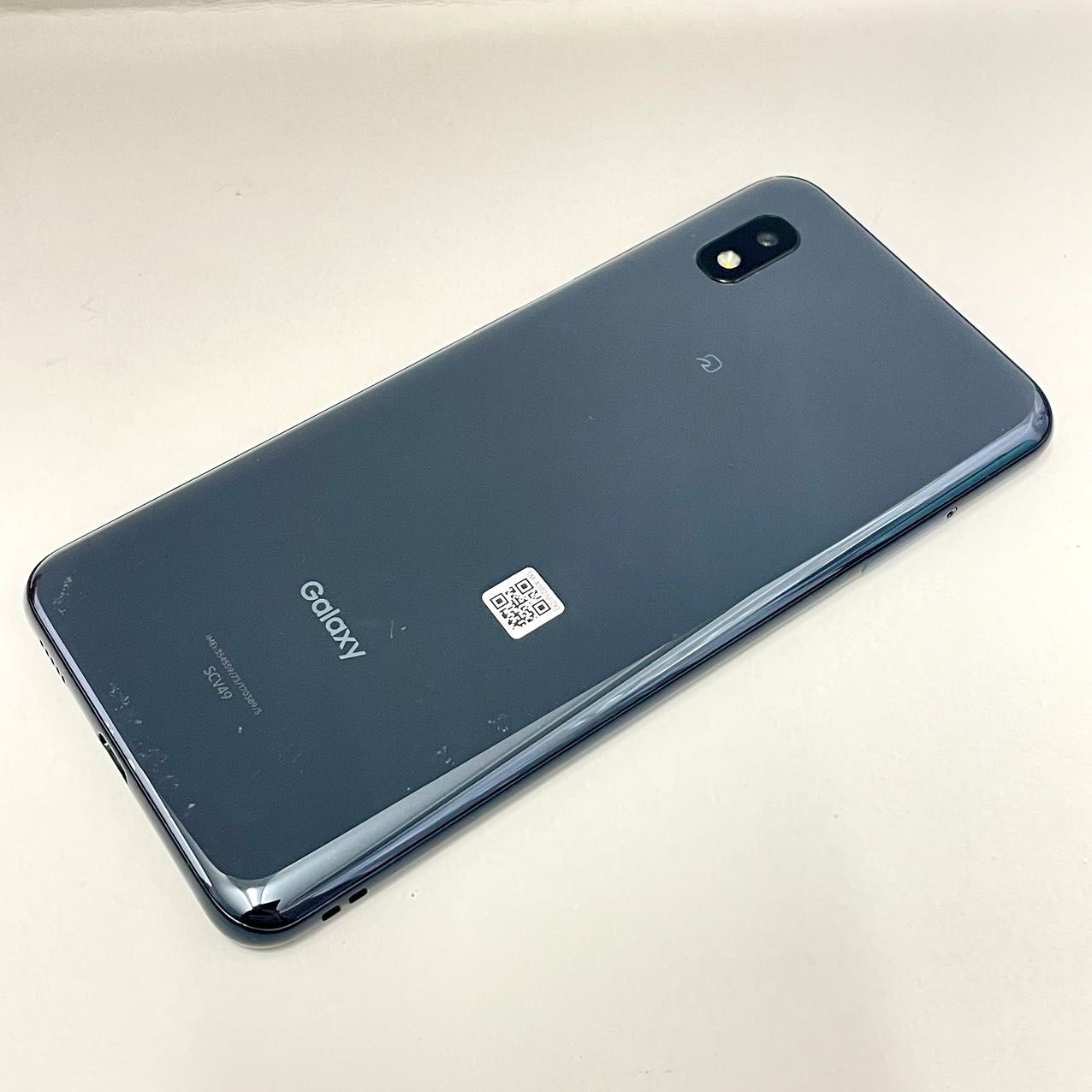 セイモバイル★【中古：Bランク】SIMフリー AU  Galaxy A21 シンプル SCV49 [ブラック]白ロム本体のみ