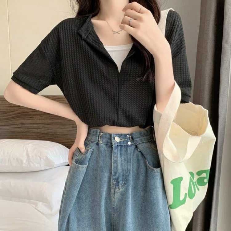 tシャツ クロップドＶネックフーディー レディース 1816397_24032477_k3.jpg