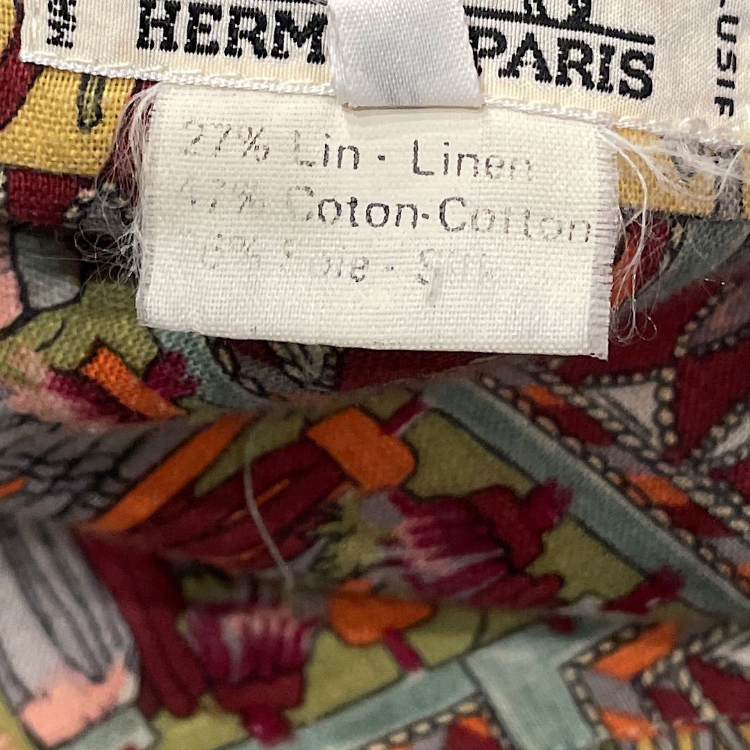 HERMES エルメス レディース コットン 長袖 リネン シャツ