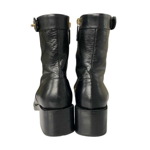 ○ シャネル CHANEL アンクルブーツ ショートブーツ ターンロック ココ