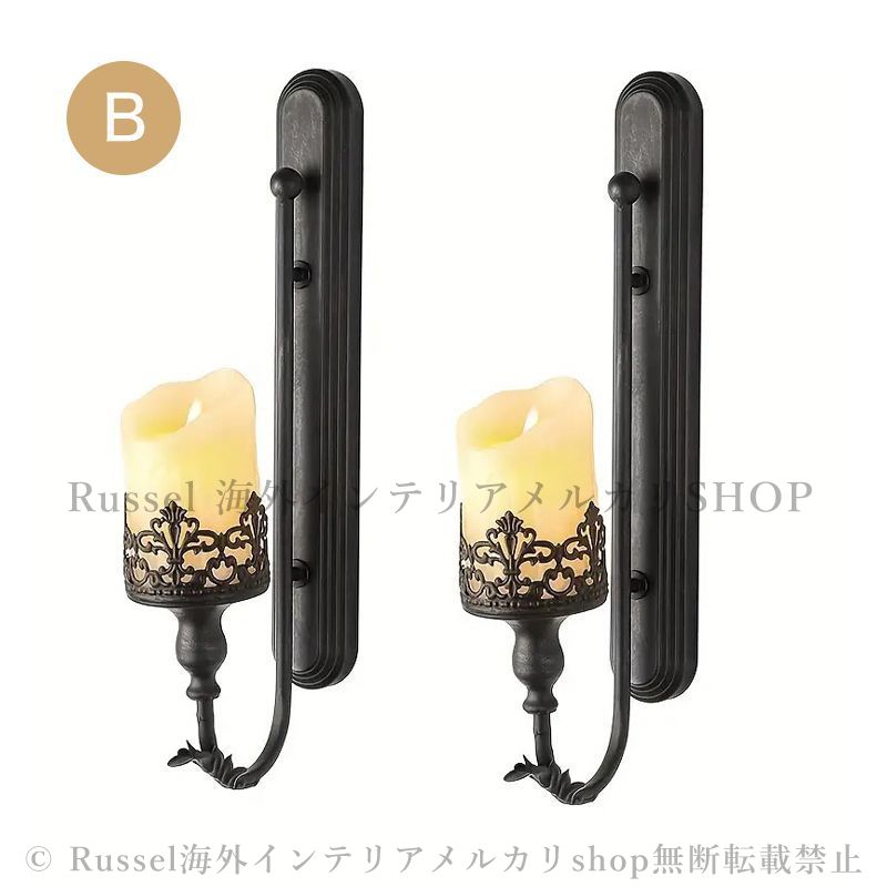 燭台インテリア（アンティーク） Amazon.co.jp: 黒の枝付き燭台、枝付き燭台安定したベース