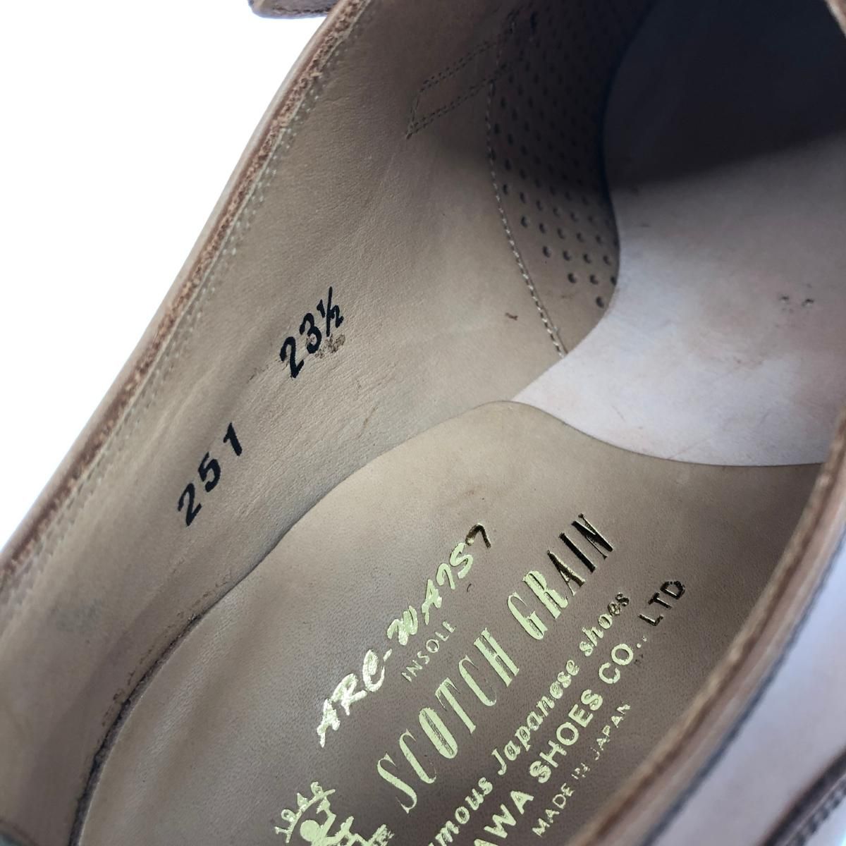 未使用品 SCOTCH GRAIN スコッチグレイン 23.5 ドレスシューズ 