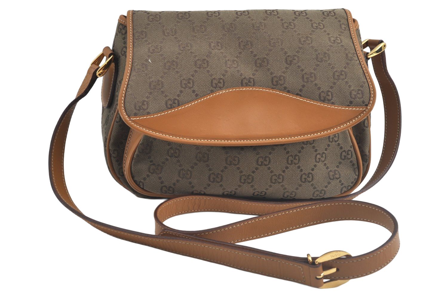UCCI GGキャンバス レザー ショルダーバッグ GUCCI グッチ キャンバス×レザー ショルダーバッグ 【公式通販】