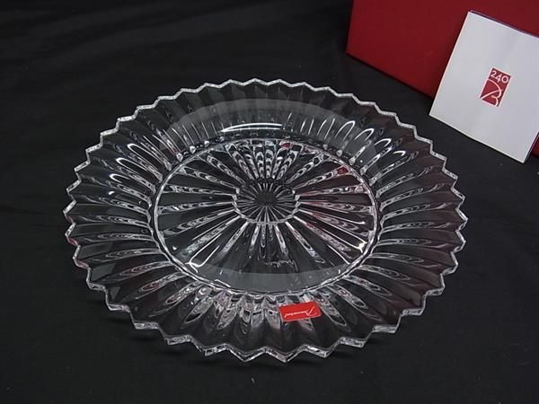 Baccarat バカラ ミルニュイ クリスタルガラス お皿 プレート 食器 テーブルウェア クリア BN2095