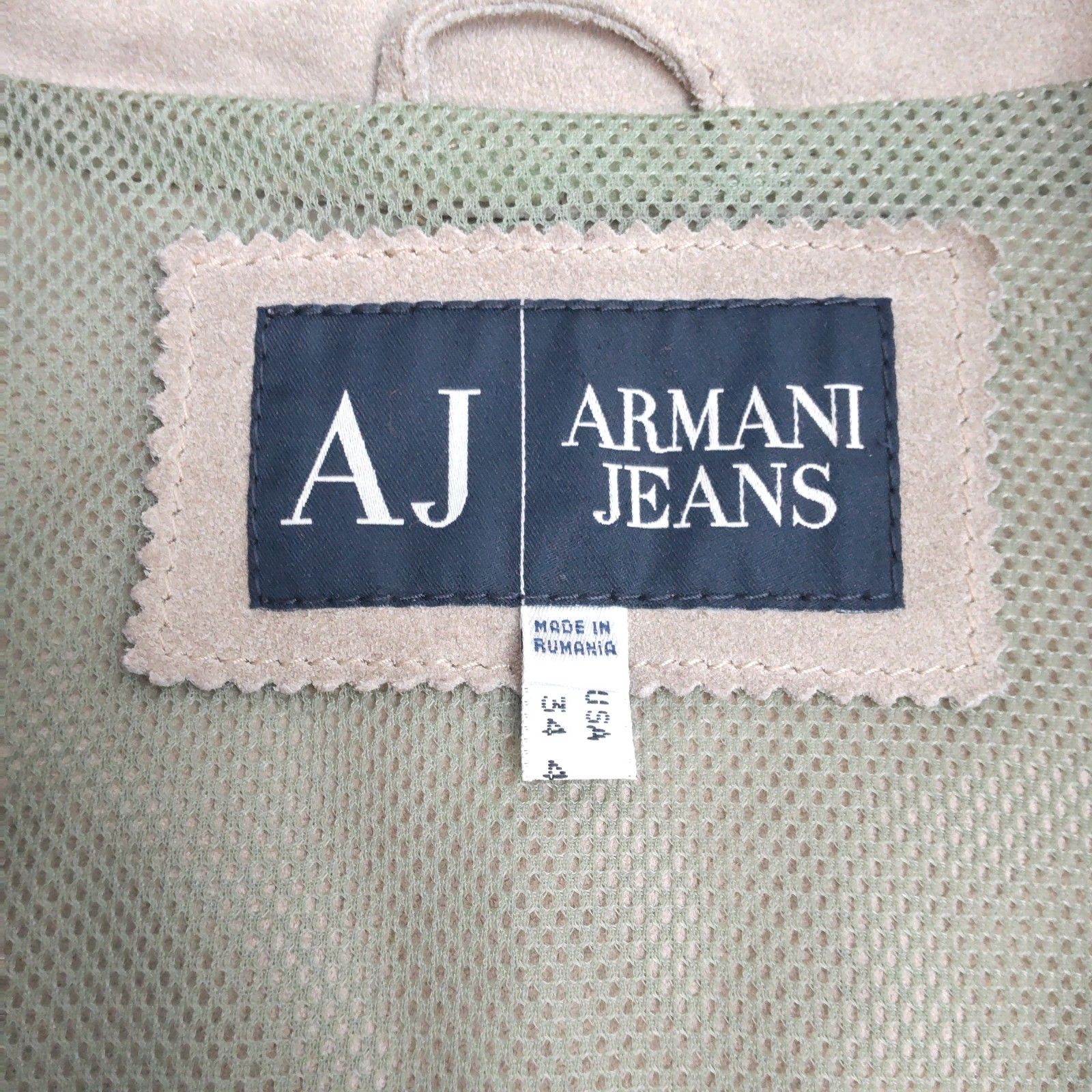 【美品】ARMANI JEANS メンズジャケット 50 M ARMANI JEANS【アルマーニ・ジーンズ】レザージャケット【50
