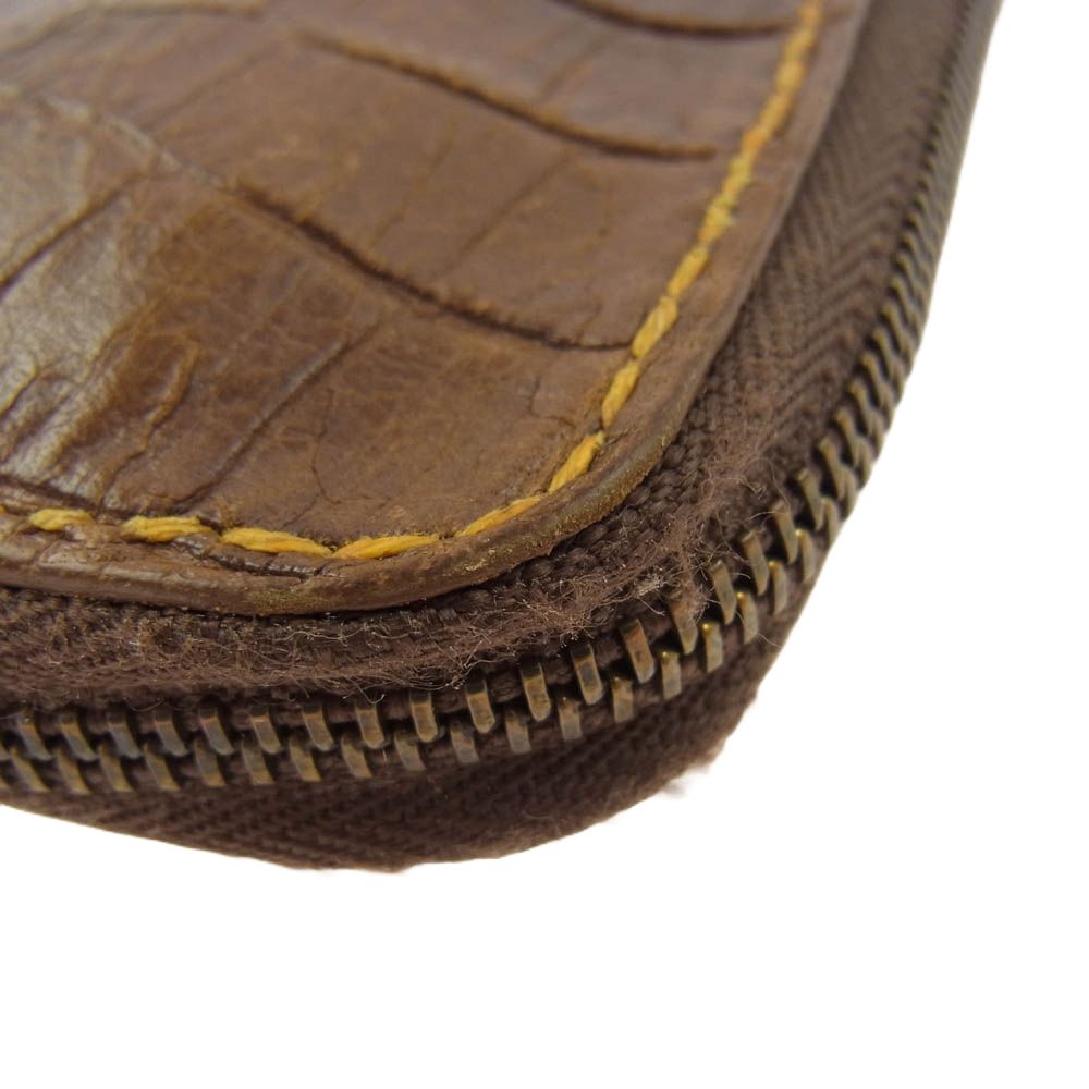 HENRY BEGUELIN エンリーベグリン ラウンドファスナー オミノ 刺繍 長