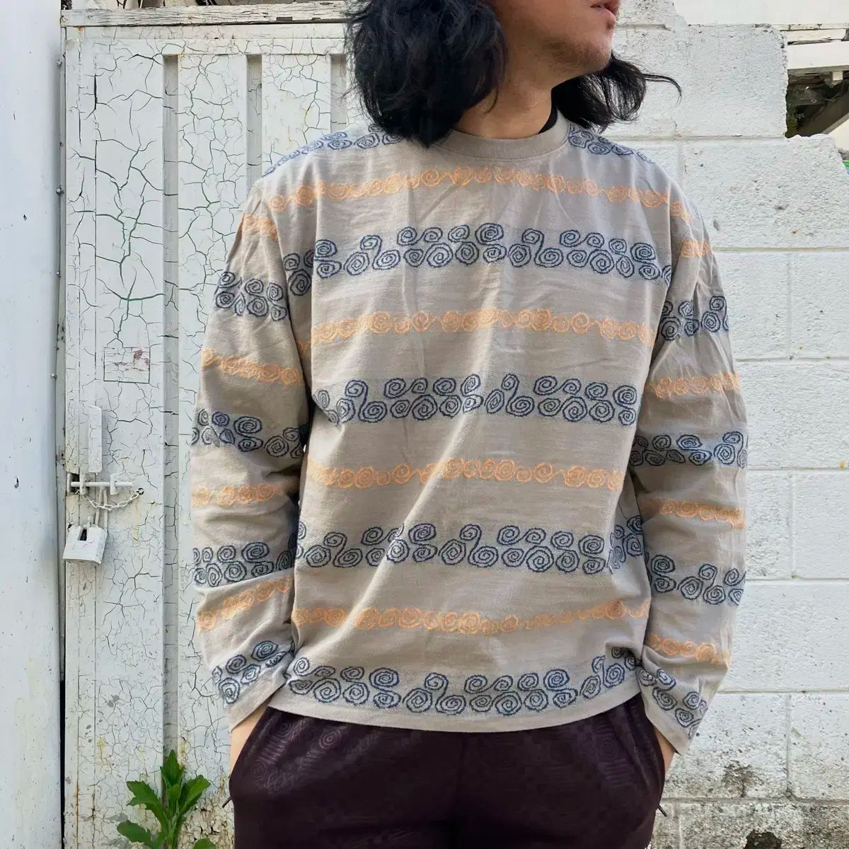 ロングスリーブ クルー