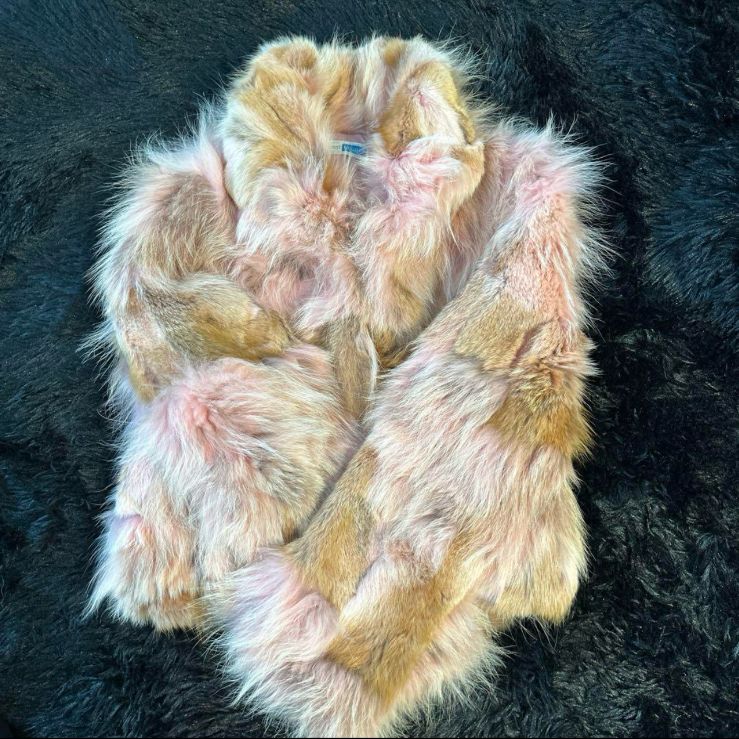 希少 リアルファージャケット 狼 毛皮 ウルフ y2k フェアリー グランジ