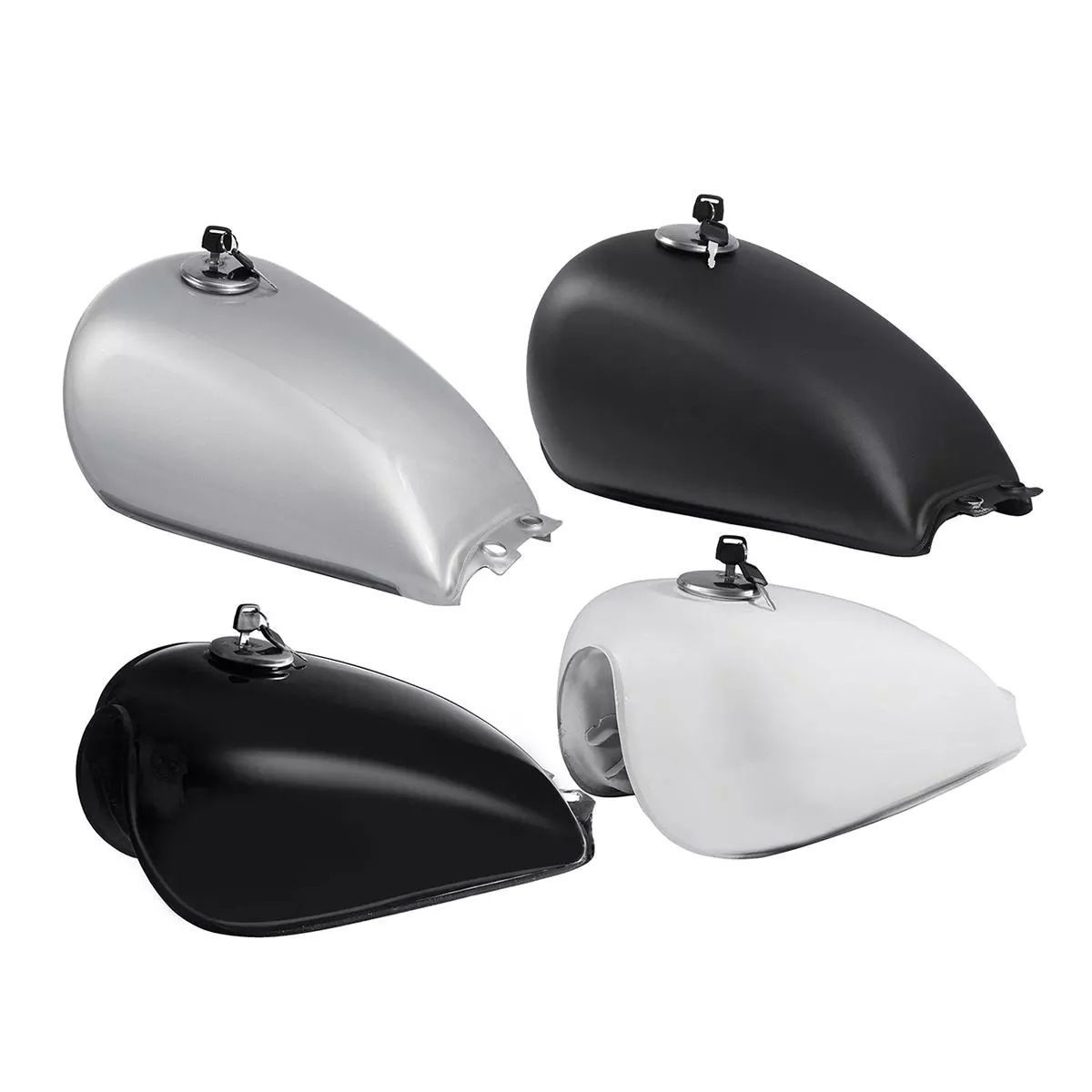 人気品新入荷 ハーレーカフェレーサー スズキ 汎用 燃料ガスタンク 9L matte black GN125 GN250 GN バイクパーツ