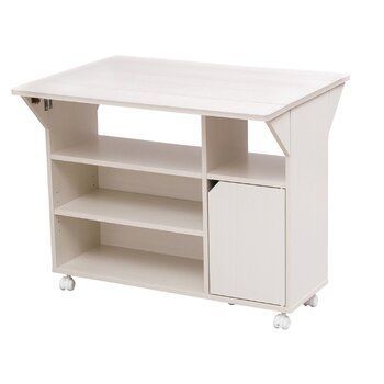 倉庫直送 アイリスオーヤマ 扉付きキッチンワゴン 奥行37～64.4cm TKW-90