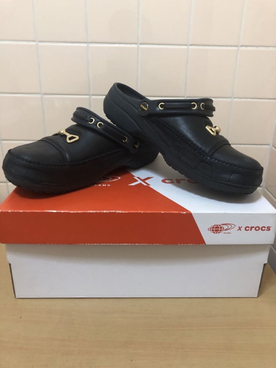 福岡 BEAMS × crocs classic beams loafer clog ブラック m10 43~44 ビームス クロックス クラシック ローファー クロッグ サンダル FK