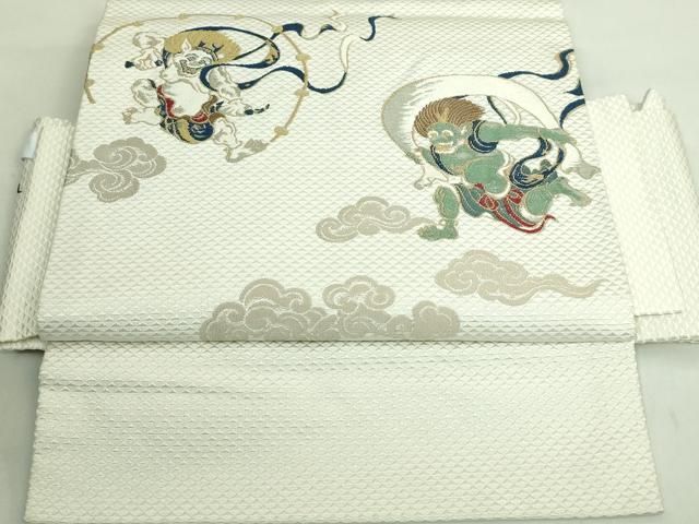 平和屋着物 上 つけ帯 風神 雷神 金糸 DZAA8628kh5