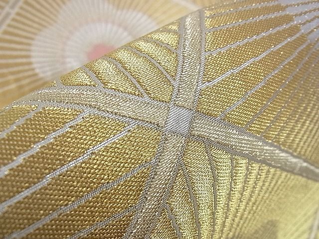 平和屋本店□最高級 人間国宝 北村武資 煌彩錦 六通柄袋帯 菱梅文 金  