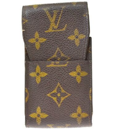 【】 ルイヴィトン LOUIS VUITTON エテュイ シガレット シガレットケース タバコ入れ モノグラム レザー M63024 01MI725