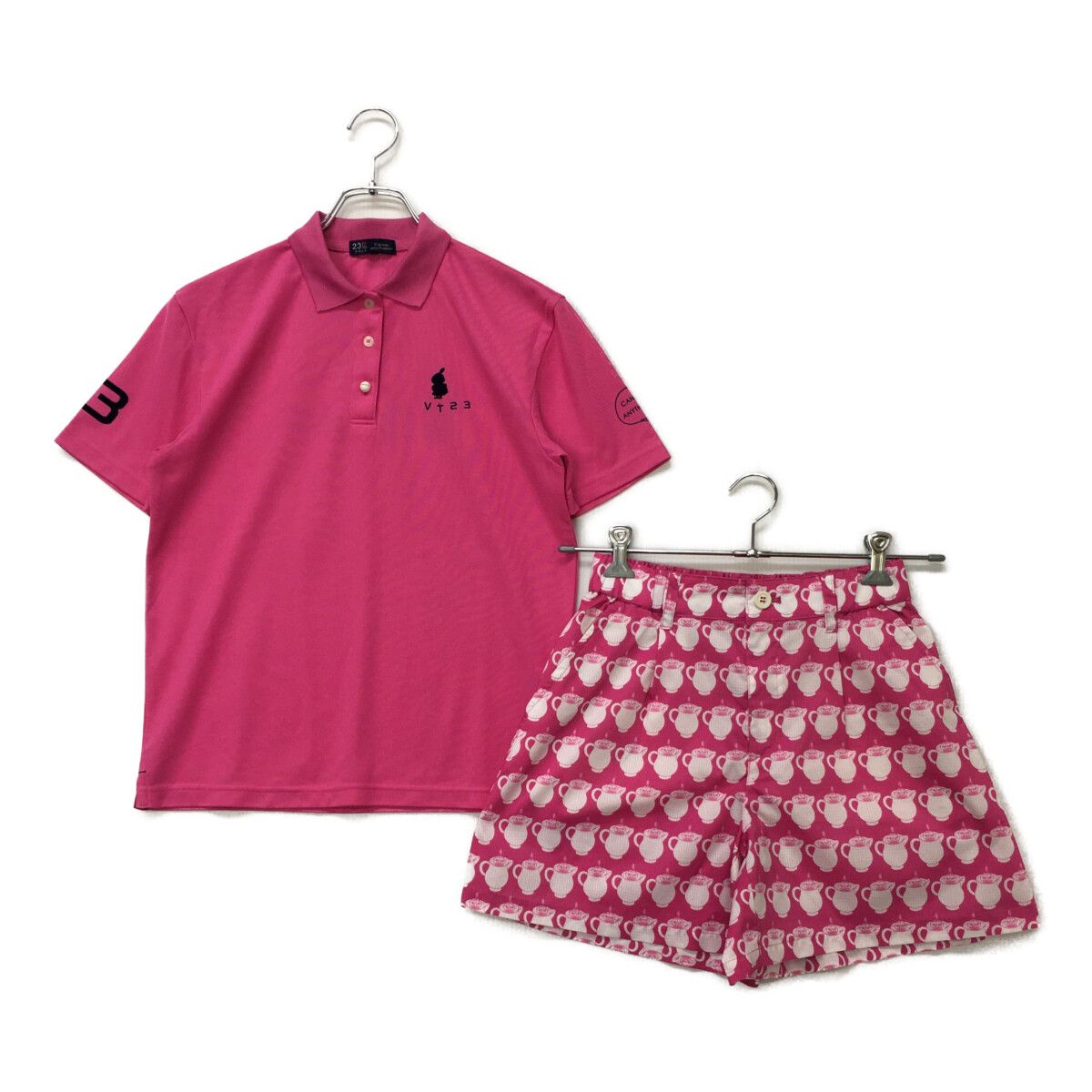 レディース 23区ゴルフ 23区GOLF セットアップ 0 S ピンク ムーミンコラボ