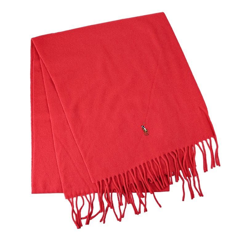 ポロ ラルフローレン POLO RALPH LAUREN マフラー メンズ レディース 男女兼用 サンライズレッド PC1047 619