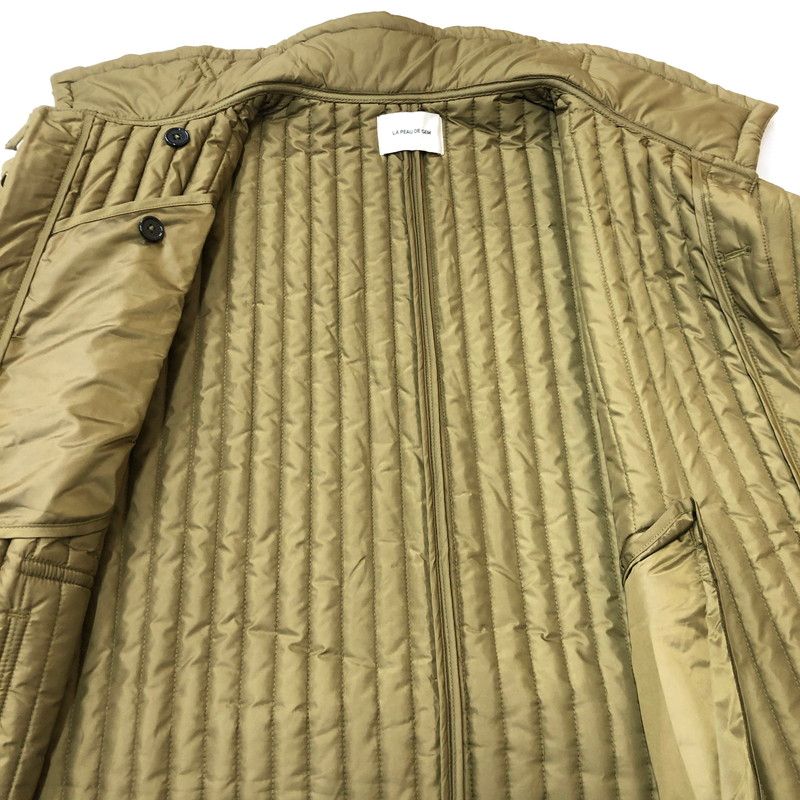 中古品】 LA PEAU DE GEM ラポドゥジェム QUILTED PONCHO GEM-521