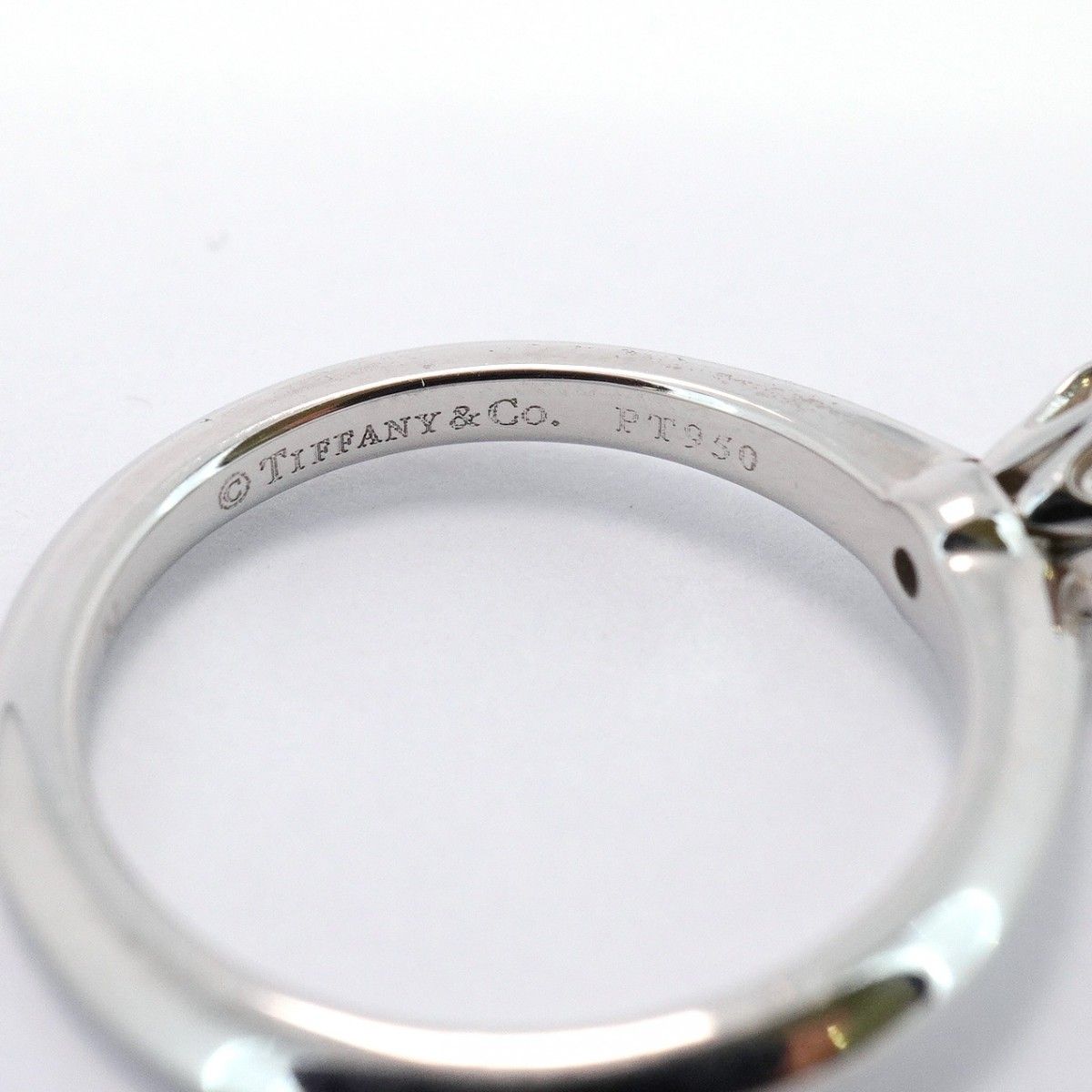 5jeb0159】ティファニー リング ソリティア 1PD Pt950 プラチナ  