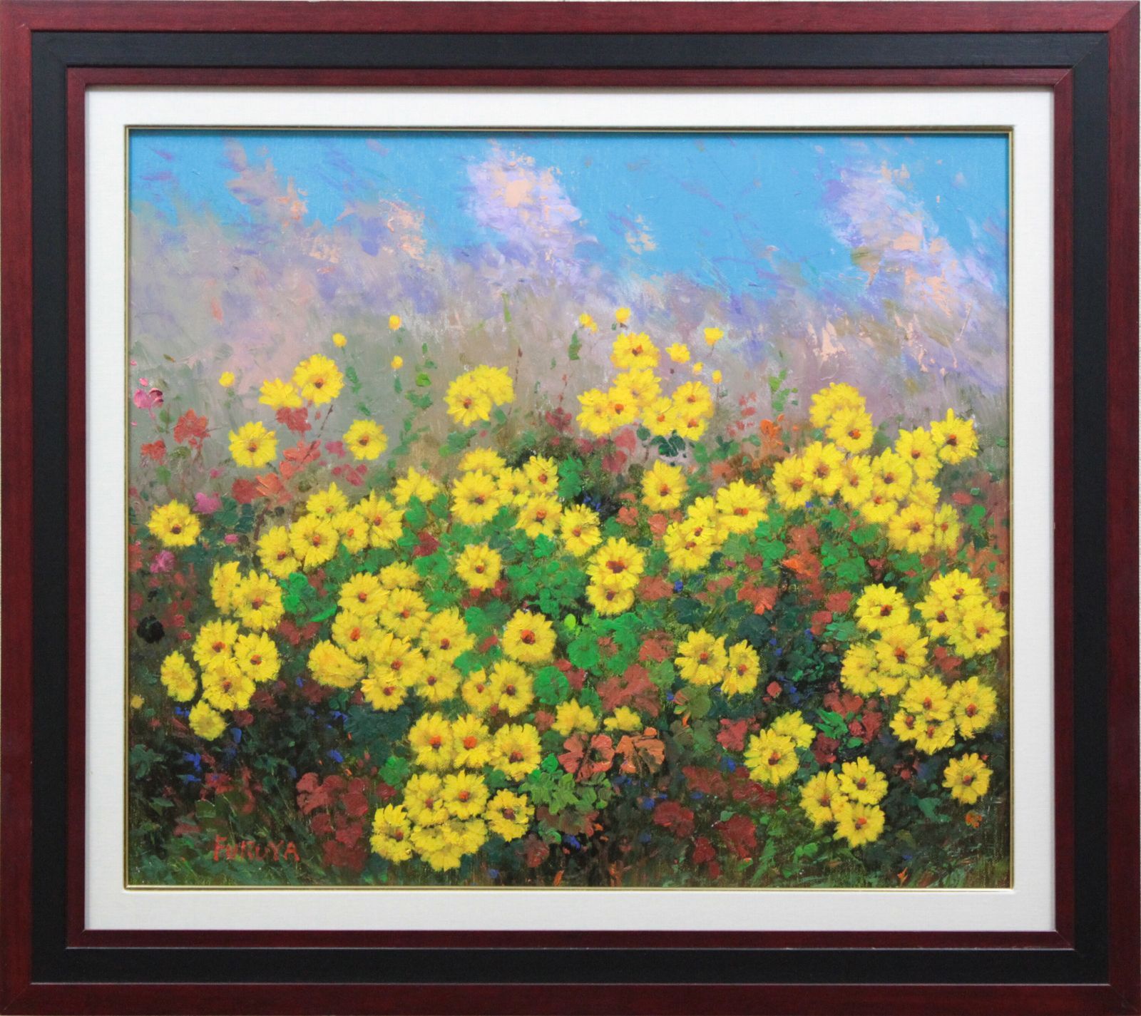 ショップレビュー ランキング 古谷一男『花』油彩画 絵画 - メルカリ 絵画+タペストリー