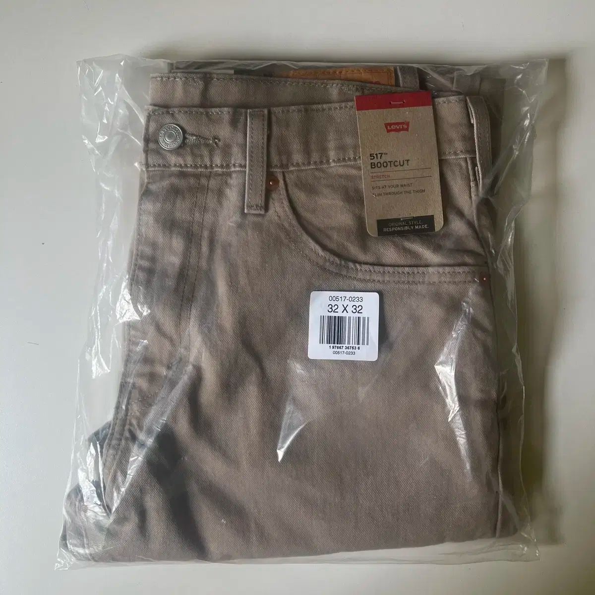 【雷市場（ポンジャン）商品韓国直送】新品 LEVI'S(リーバイス) 517 ブーツカット フレアデニム トープ