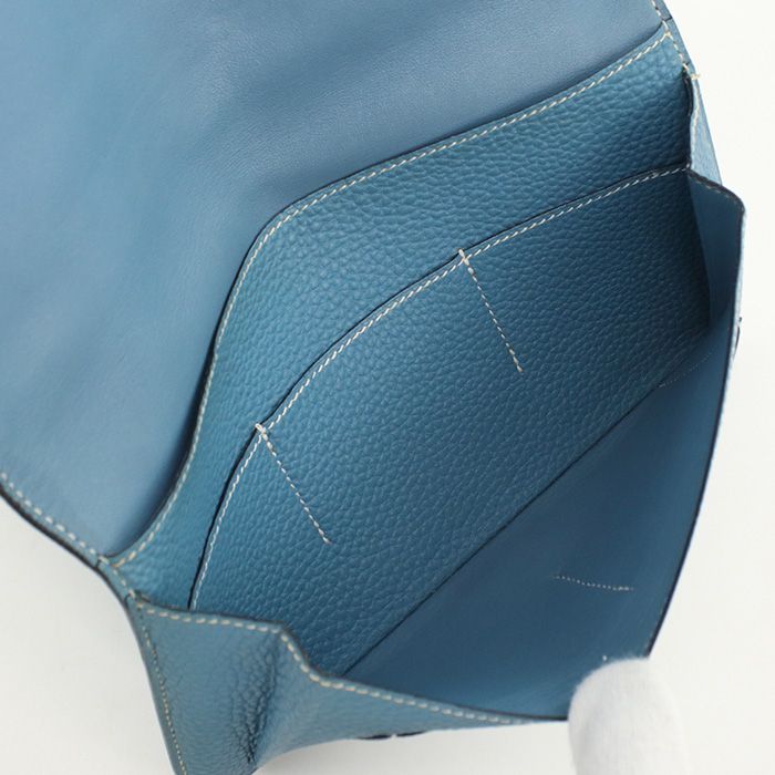 HERMES エルメス ドゴンGM 長財布ニ折小銭入付き トゴ □H刻印