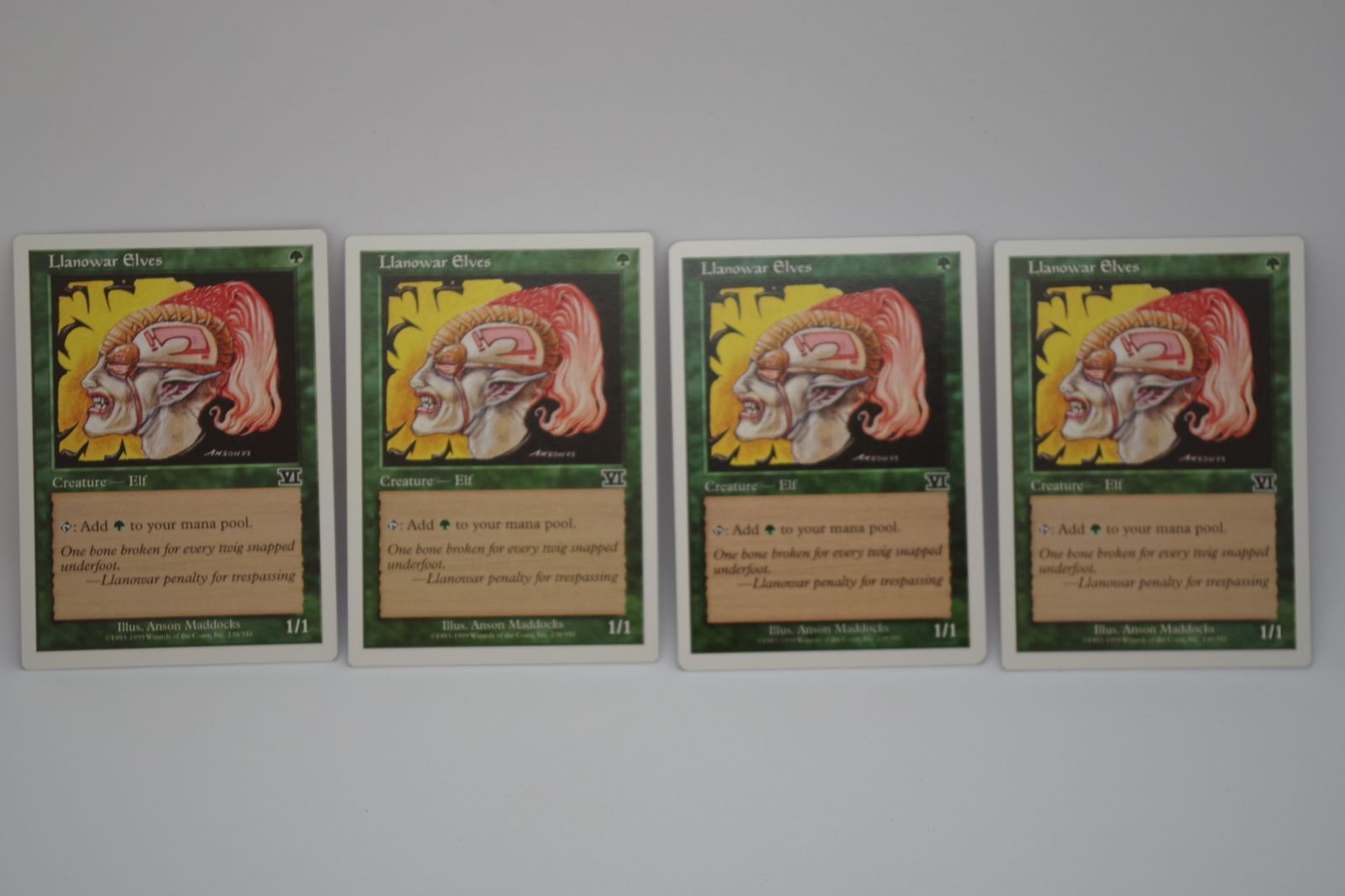 MTG 6ED Llanowar Elves ラノワールのエルフ 英語版 4枚セット - メルカリ