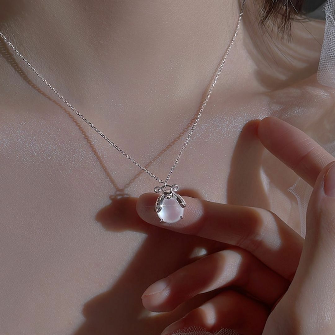 【Moon Magic】Lush Luna ムーンストーンネックレス ムーンストーン ネックレス 6月 誕生石 天然石 レインボー